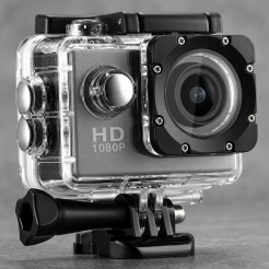 1080P Sports Action Full HD Camera 2MP Black Color