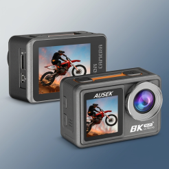 Ausek AT-M86TR 8k WiFi Waterproof Action Camera