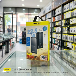 Awei P76K 10000mAh 22.5W Fast Charging Digital Display Power Bank