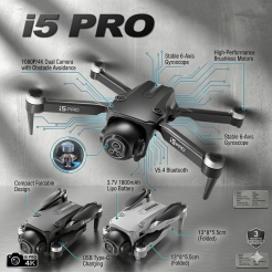 I5 Pro 4K Blushless Drone Camera