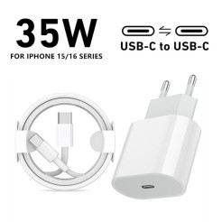 Apple USB-C Fast Charger 35W with Type-C to Type-C Cable